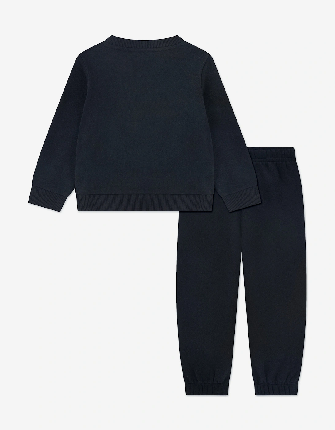 Boys Soft Branding Tracksuit in Black