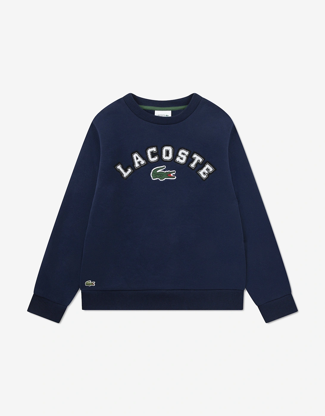 Boys Chenille Logo Sweatshirt in Navy, 5 of 4