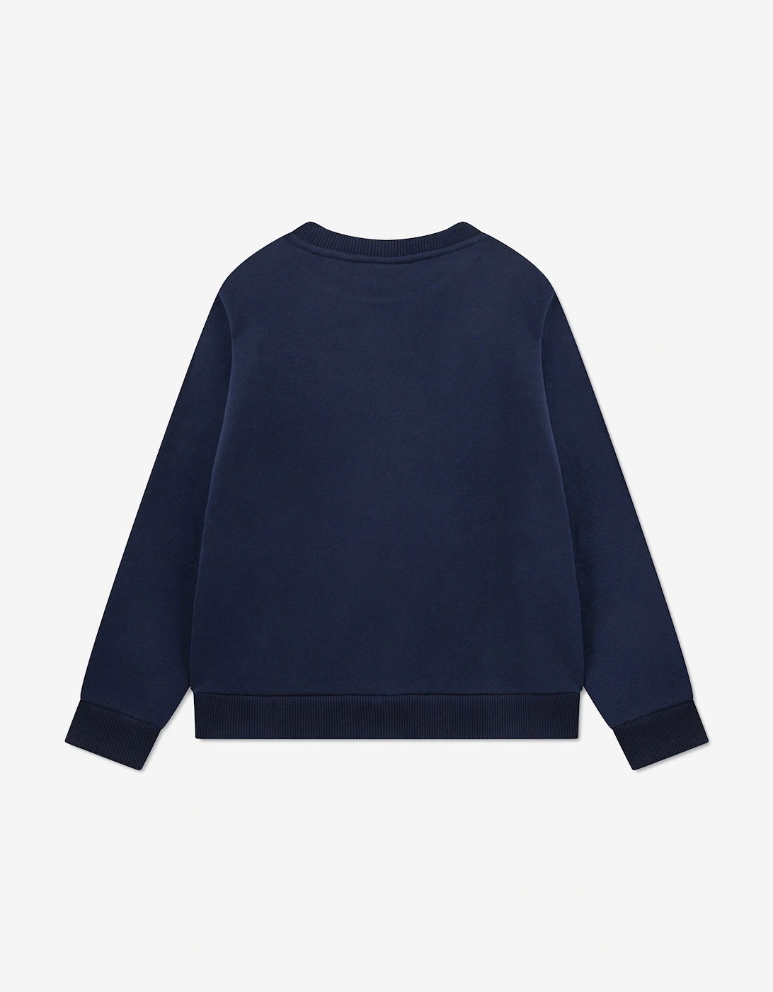 Boys Chenille Logo Sweatshirt in Navy
