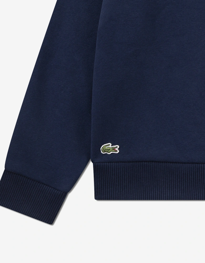 Boys Chenille Logo Sweatshirt in Navy
