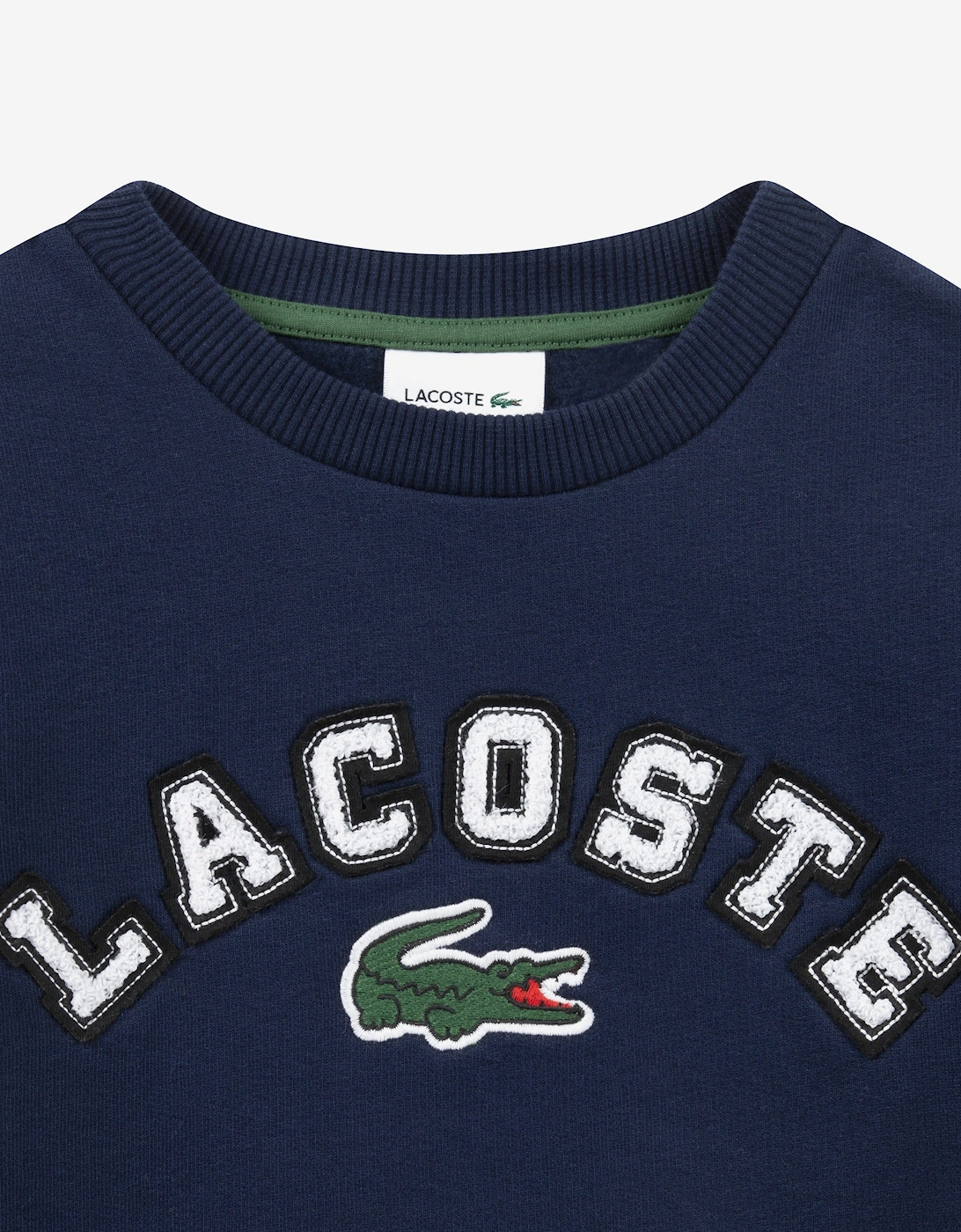 Boys Chenille Logo Sweatshirt in Navy