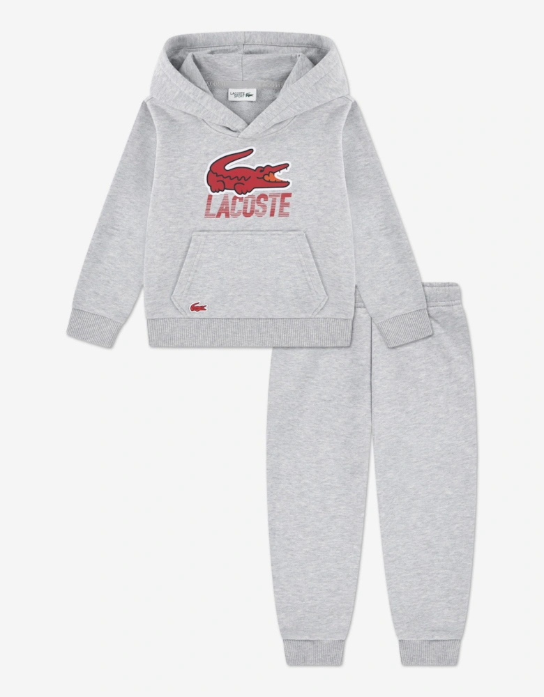 Boys Logo Tracksuit in Grey