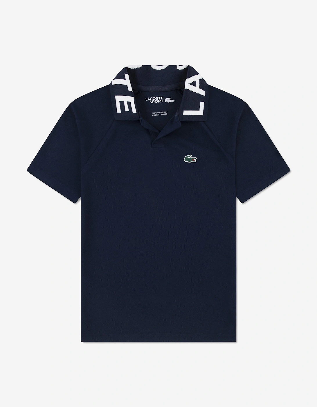 Boys Sport Jacquard Polo Shirt in Navy, 6 of 5