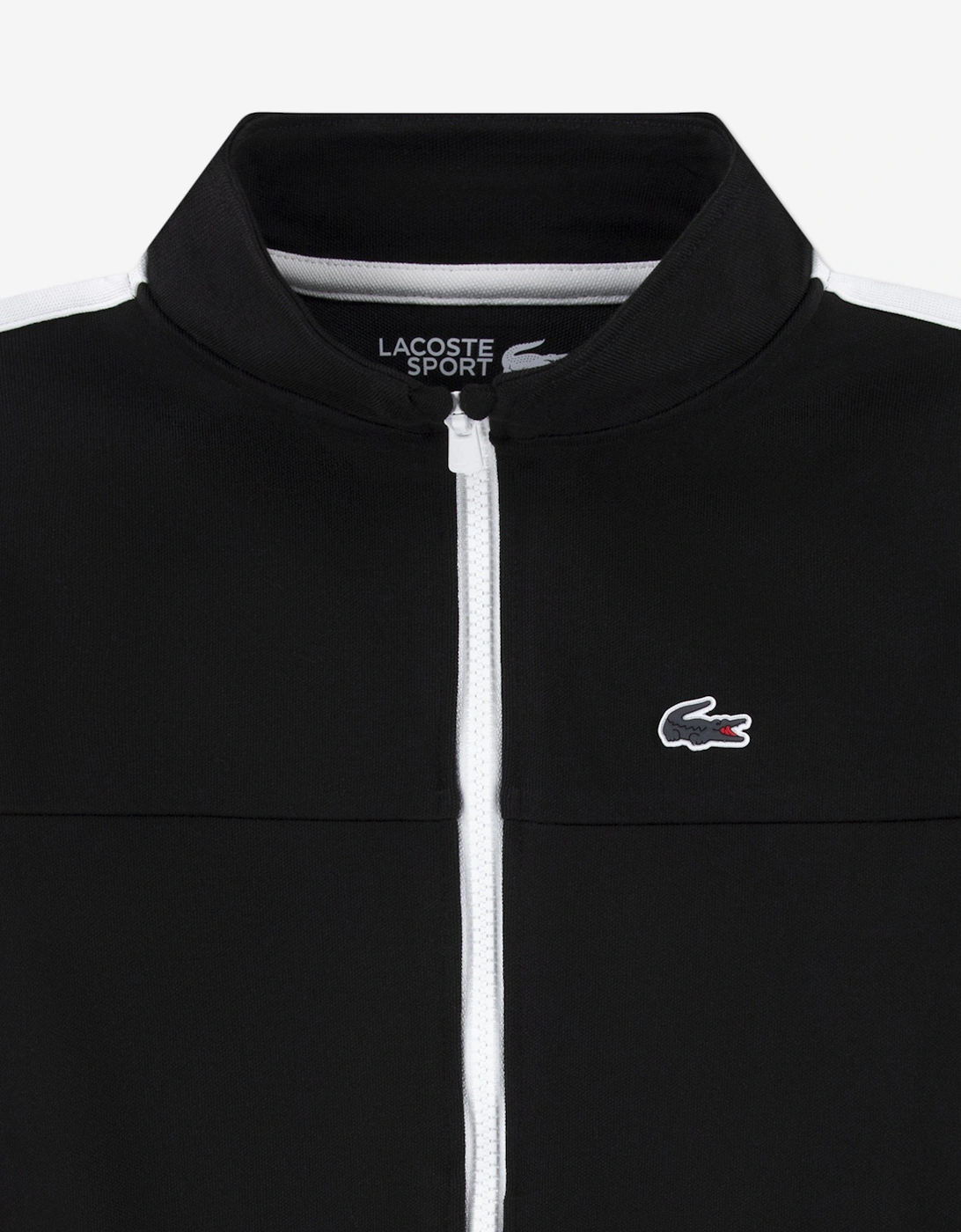 Boys Contrast Seam Track Jacket in Black