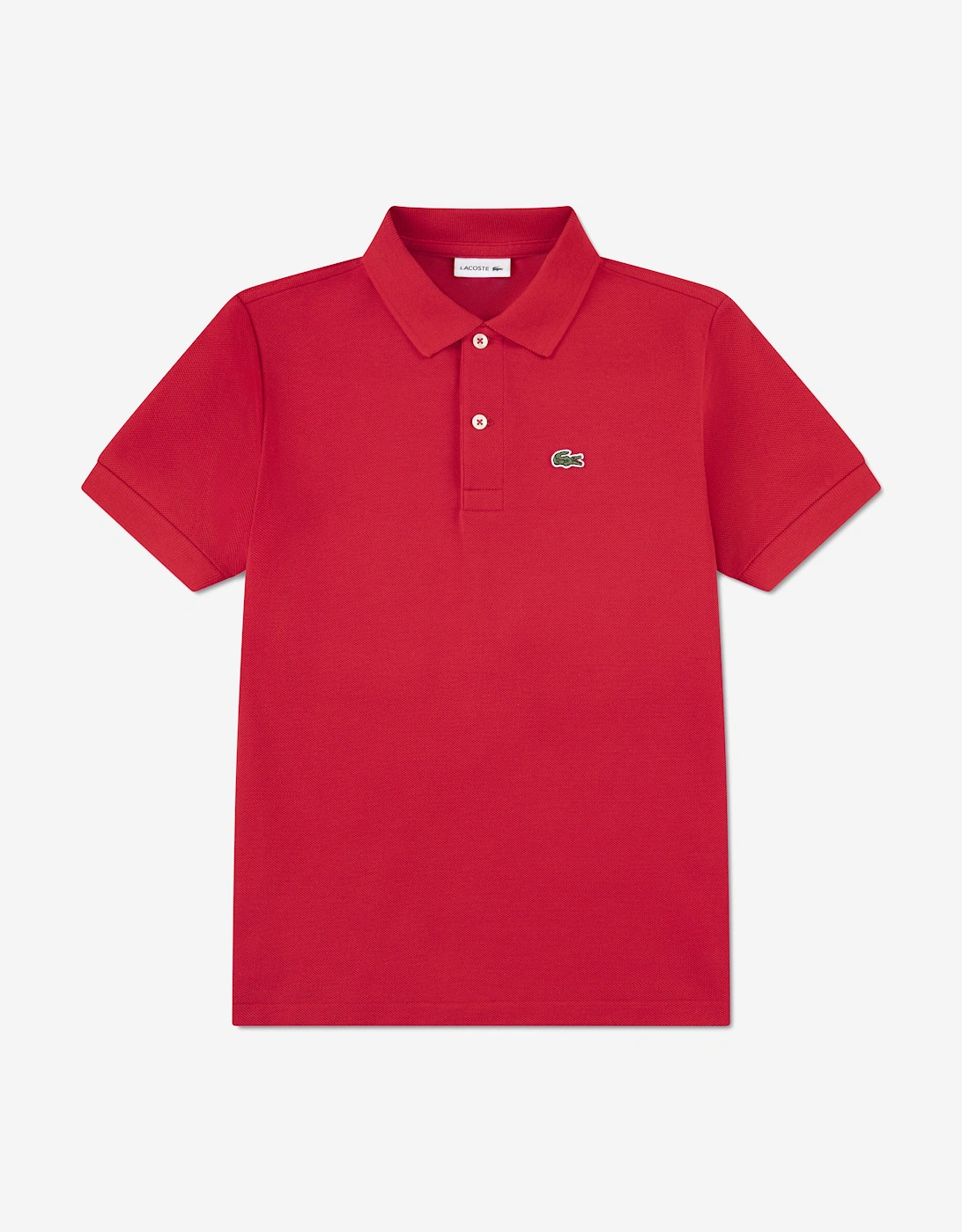 Boys Petit Pique Polo Shirt in Red, 5 of 4