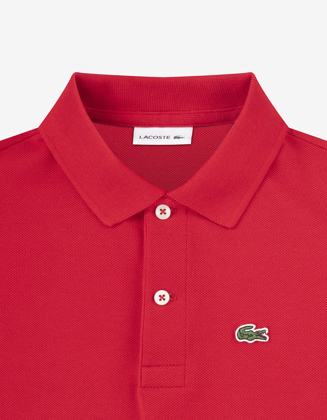 Boys Petit Pique Polo Shirt in Red
