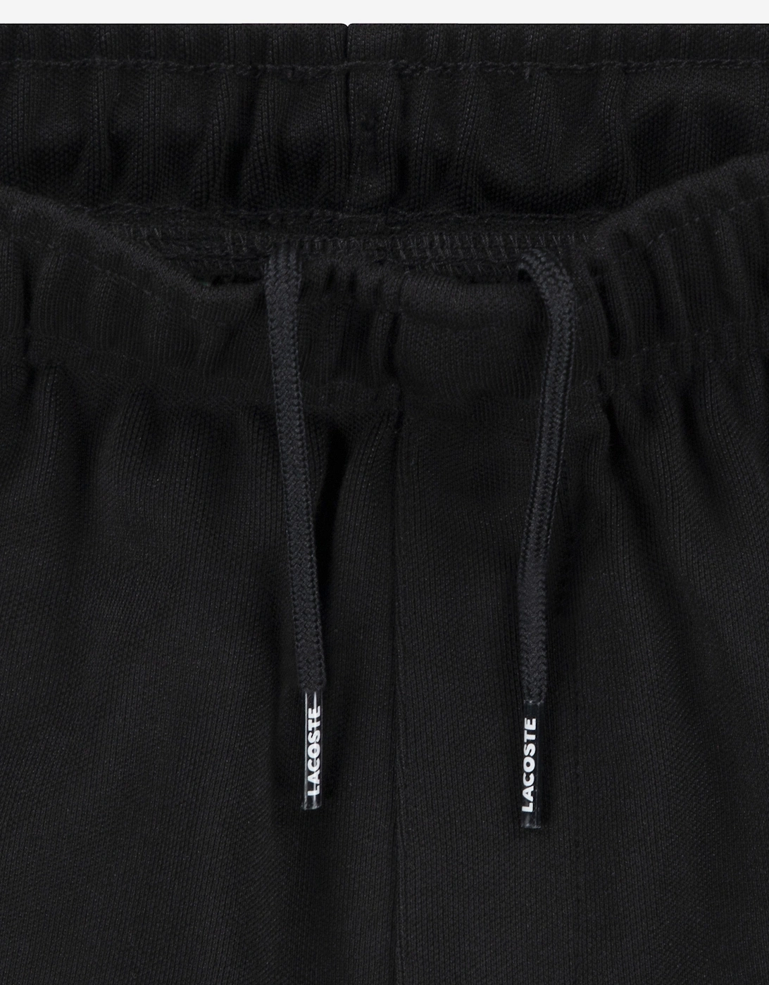 Boys Contrast Seam Track Pants in Black