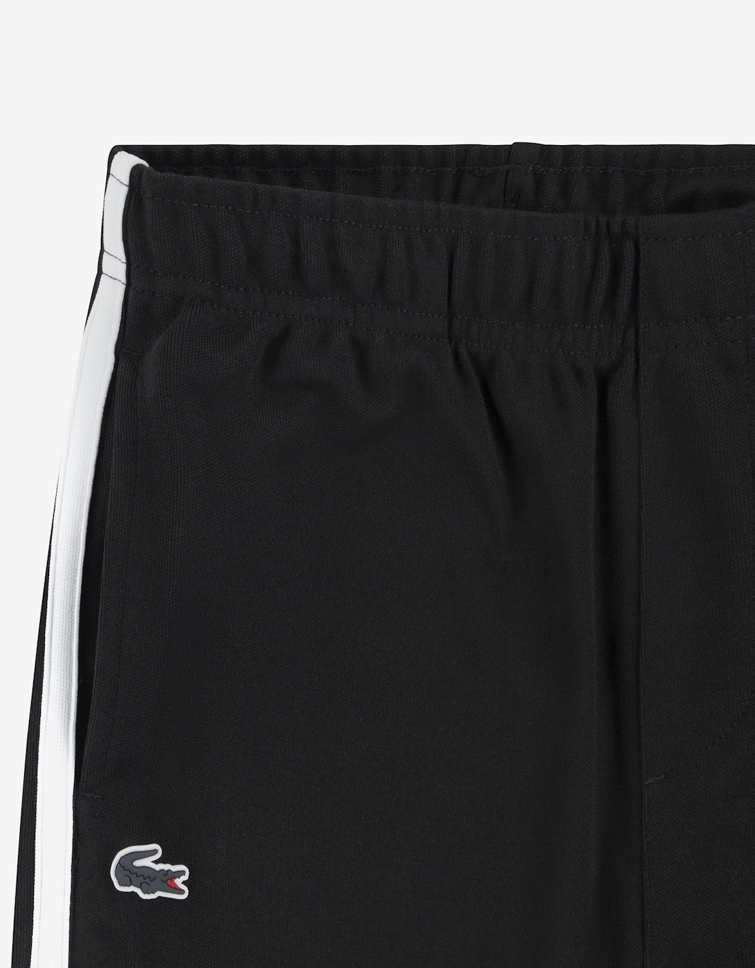 Boys Contrast Seam Track Pants in Black