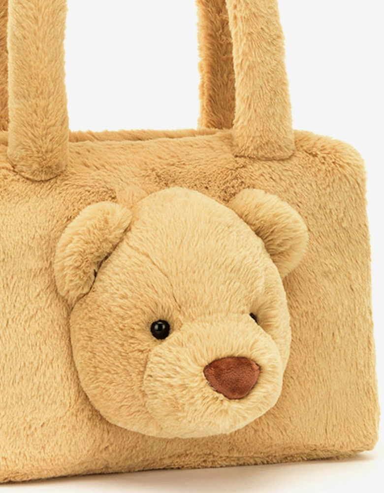 Smudge Bear Tote Bag in Beige (36cm)