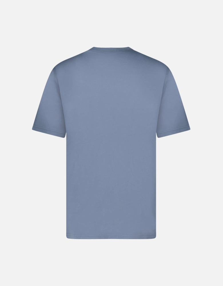 Burberry 'Ellison' Stripe Embroidery T-Shirt Carbon Blue