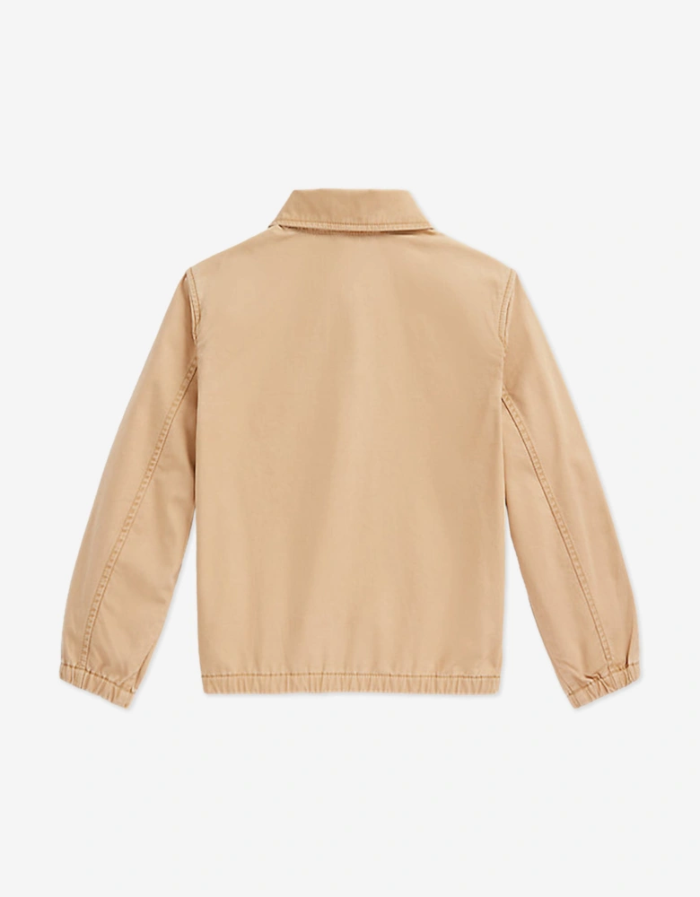 Boys Bayport Cotton Jacket in Beige