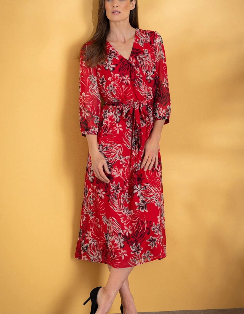 Floral Printed Midi Dress