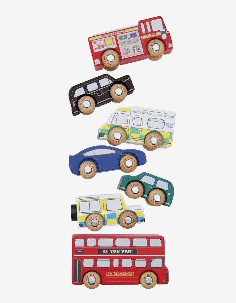 London Toy Car Set-7 Piece (10 x 3 x 5cm)