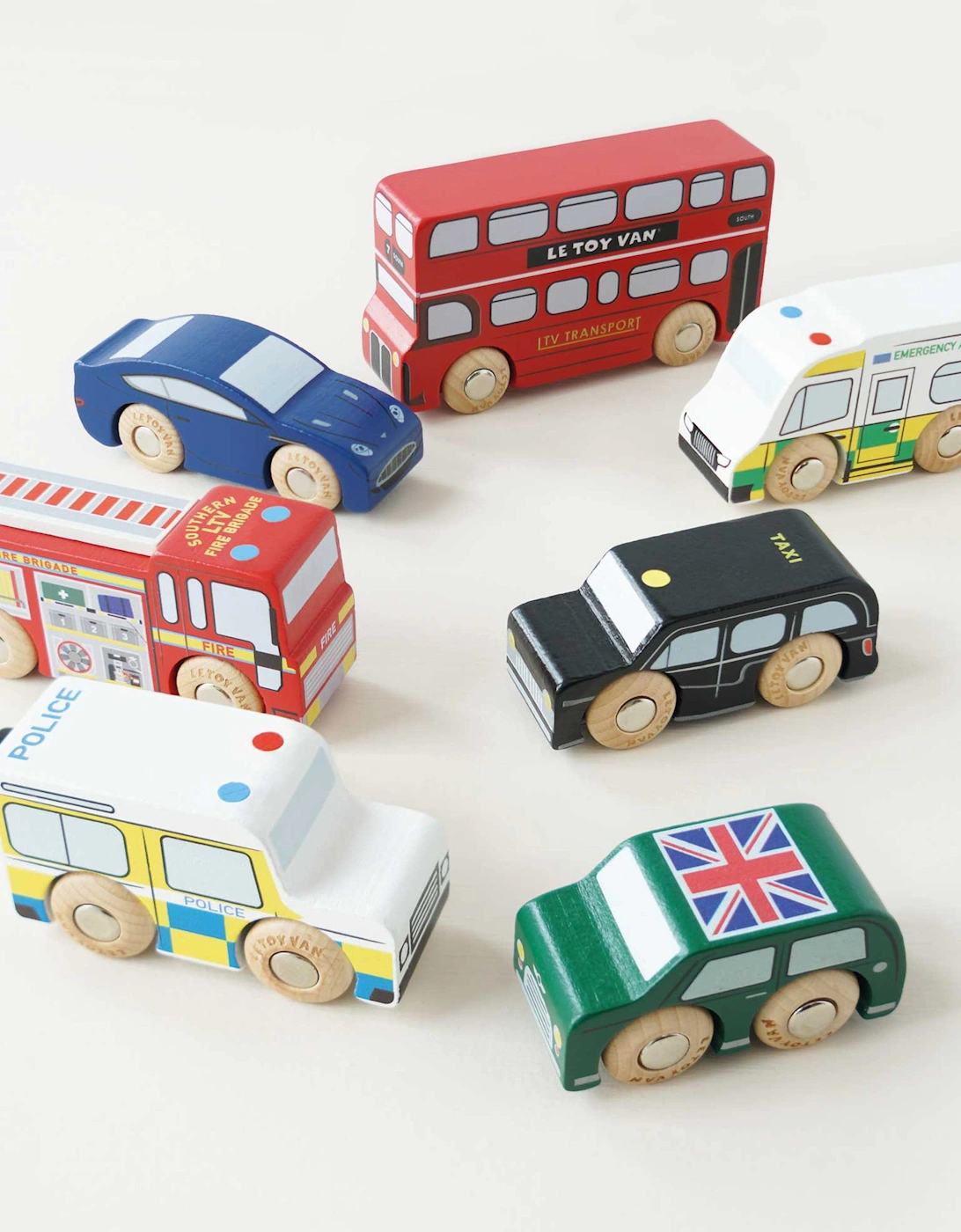 London Toy Car Set-7 Piece (10 x 3 x 5cm)