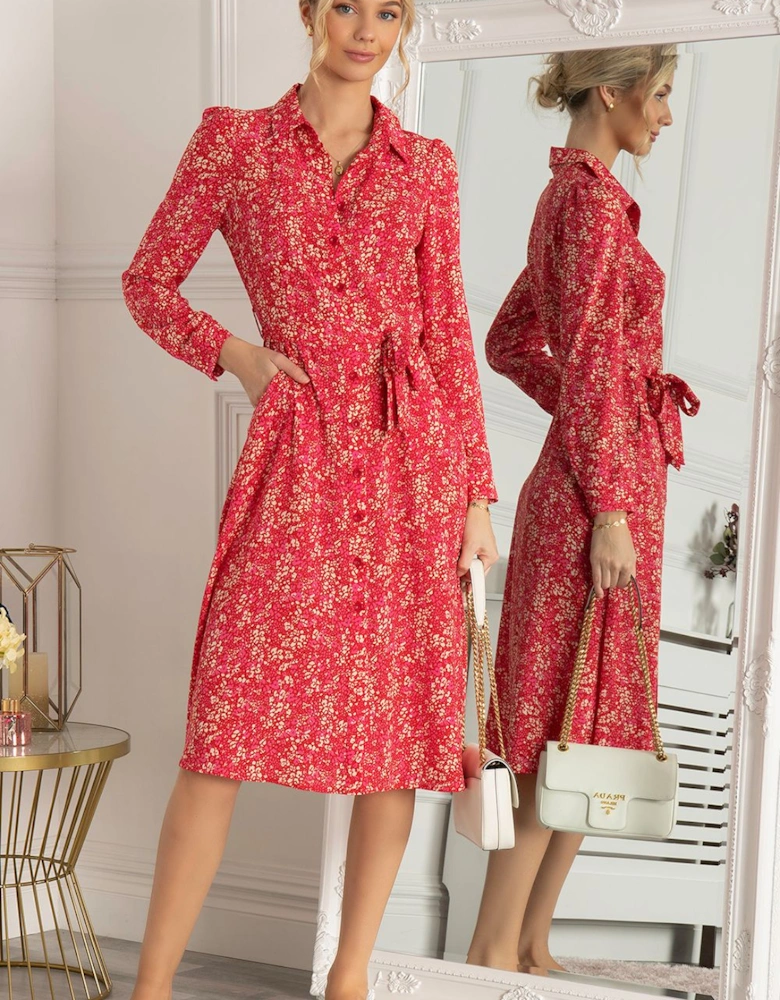 Qiya Shirt Midi Dress
