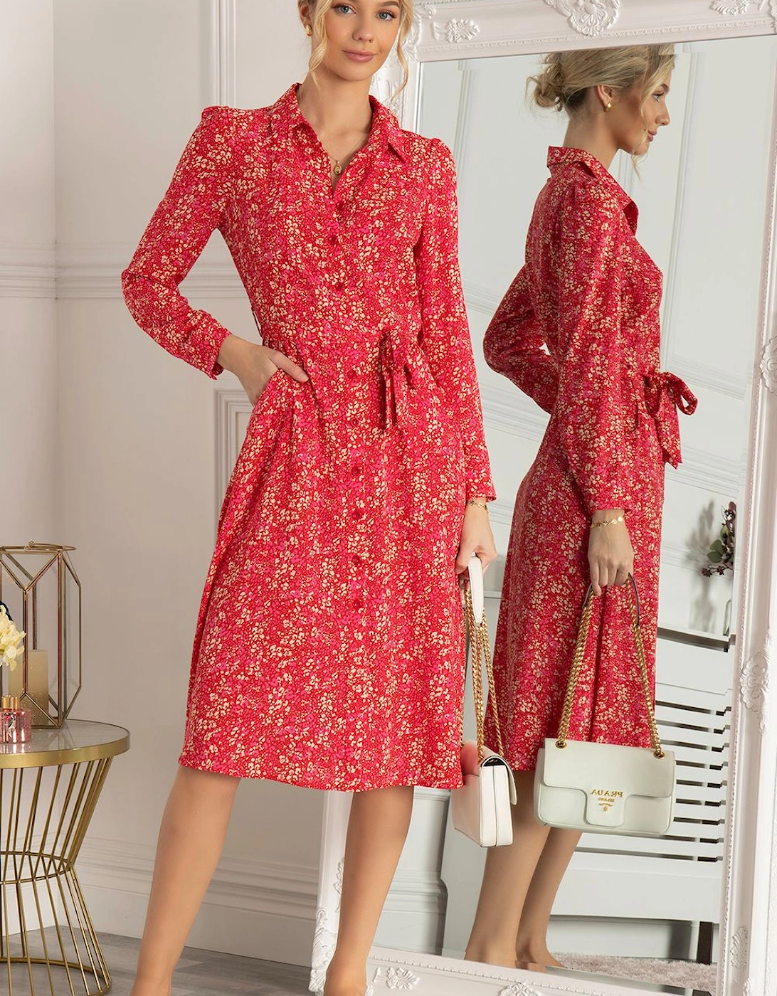 Qiya Shirt Midi Dress, 2 of 1