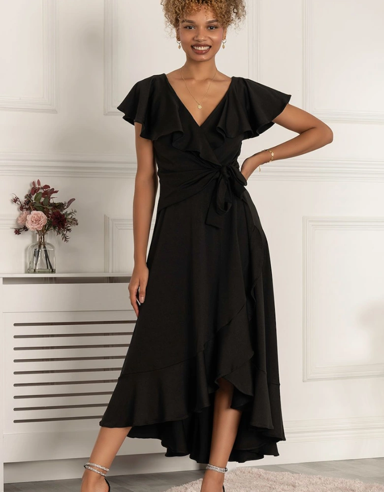 Priya Frill Dipped Hem Dress