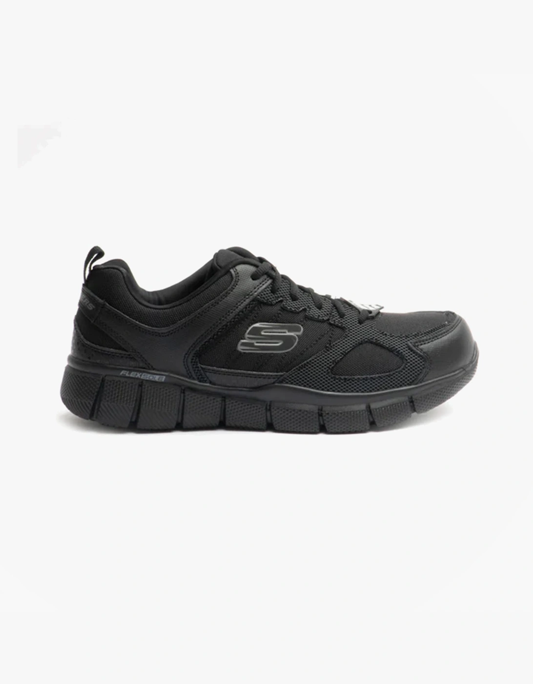 Skechers Men's Skechers Work 77152EC TELFIN - SANPHET SR Mens Occupational Trainers Black