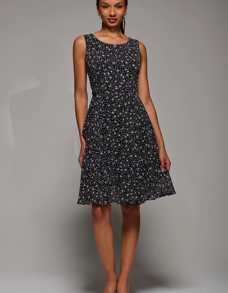 Printed Fit & Flare Dress