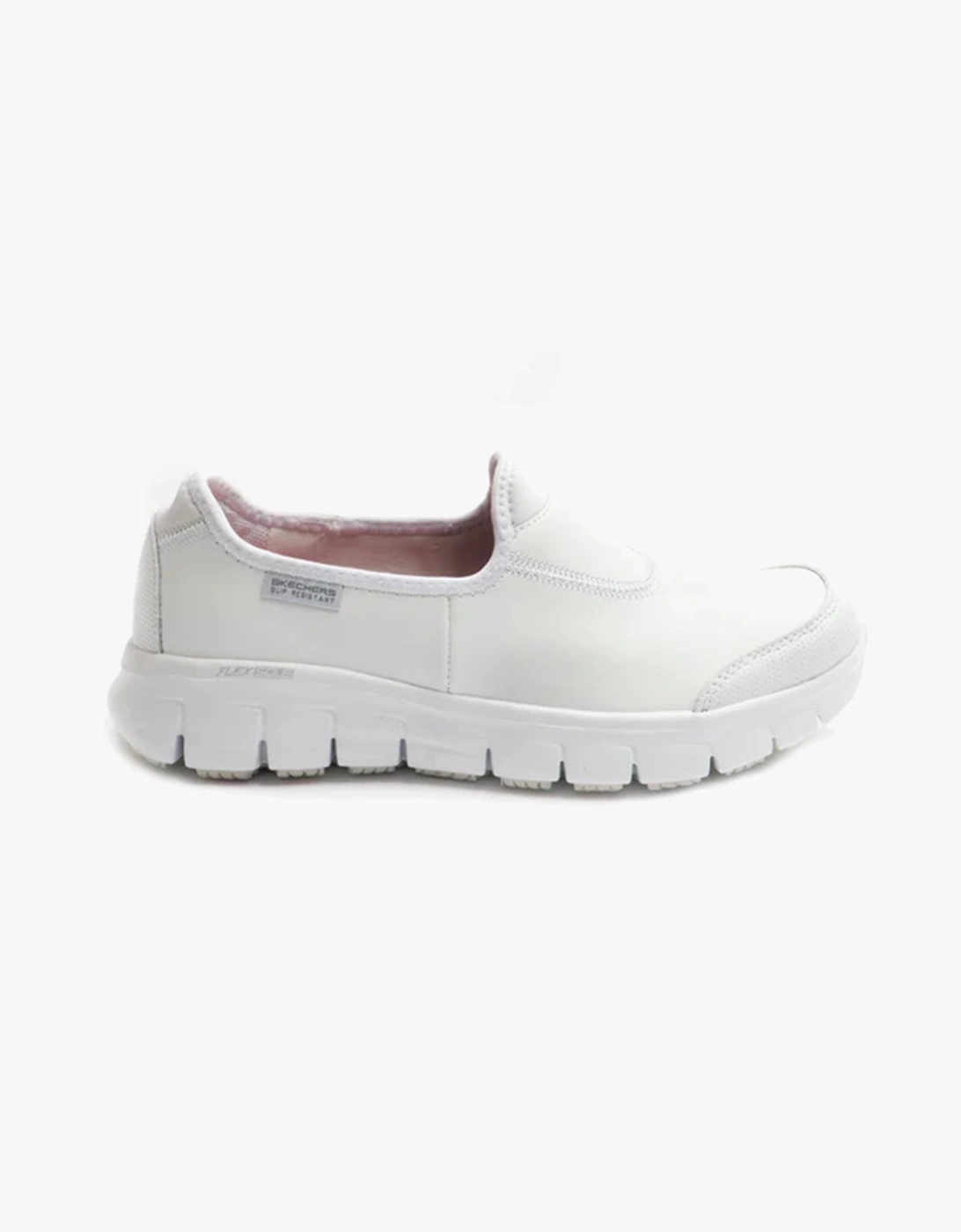 Women's Skechers Work 76536EC SURE TRACK SR Womens Occupational Shoes White - Size: 4