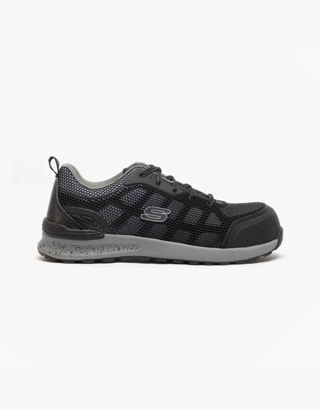 Women's Skechers Work 77273EC BULKLIN - LYNDALE Womens Safety Trainers Black/Grey - Size: 8