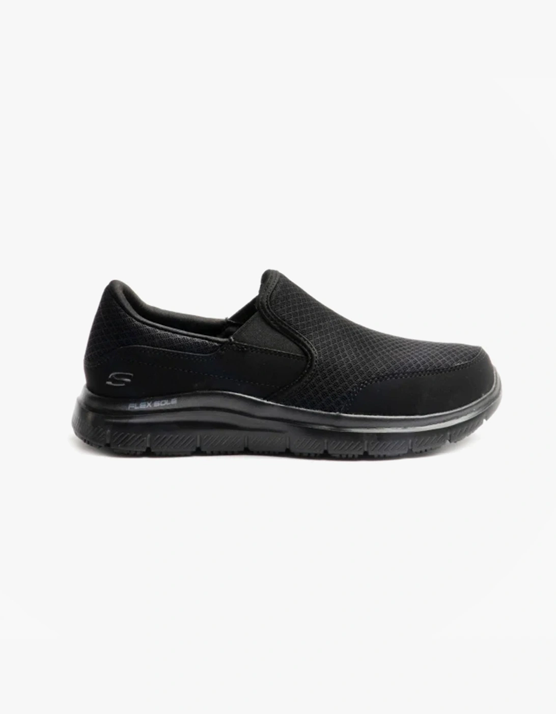 Men's Skechers Work 77048EC FLEX ADVANTAGE - MCALLEN SR Mens Occupational Trainers Black - Size: 6