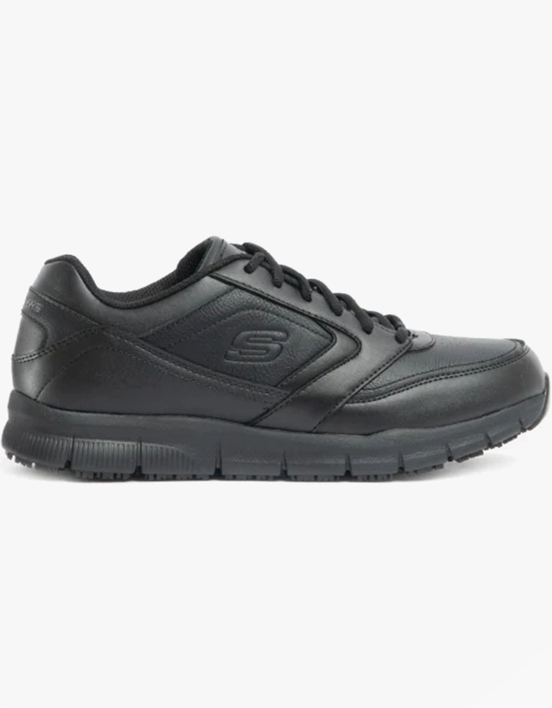 Men's Skechers Work 77156EC NAMPA SR Mens Occupational Trainers Black - Size: 10