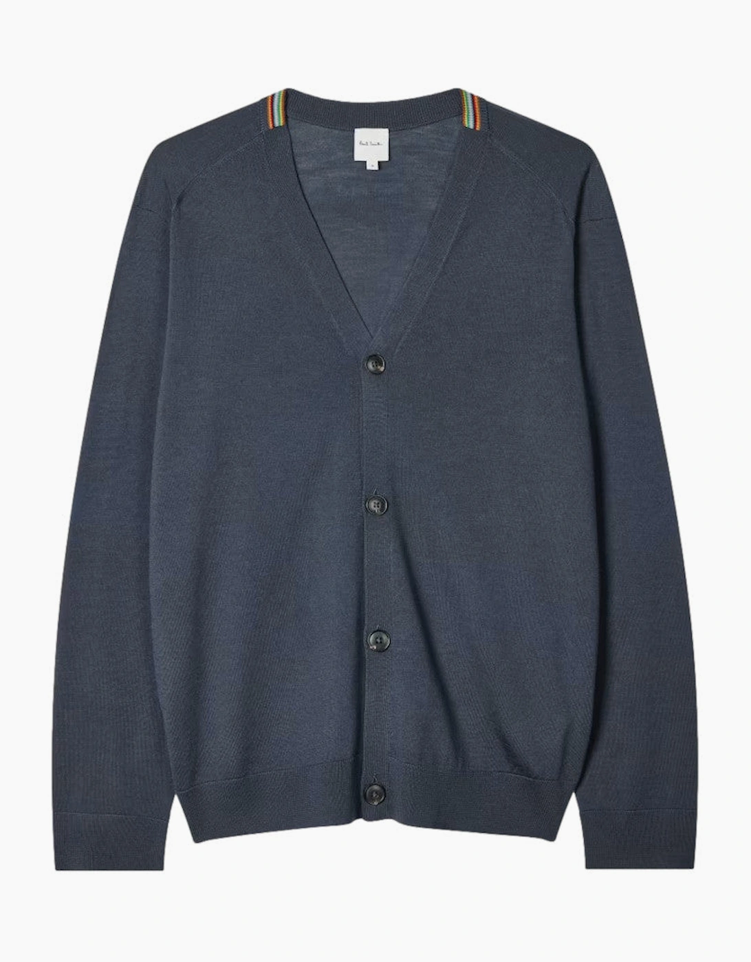 Men's Paul Smith  Button Through Cardigan 76 Slate - Size: 44