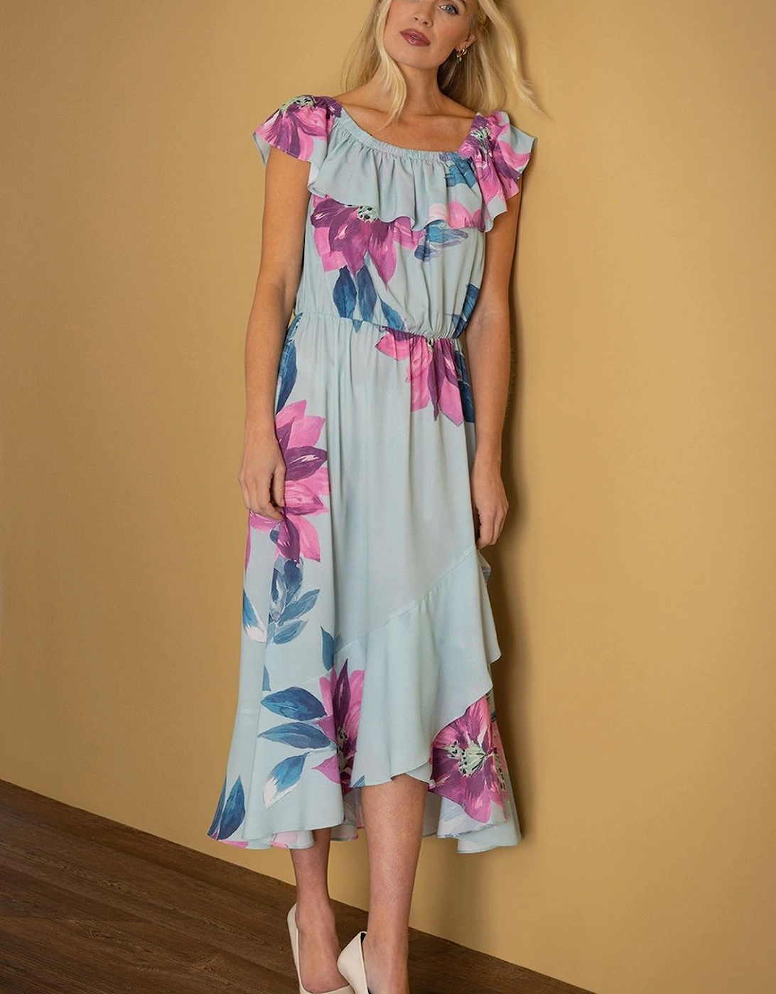 Floral Print Midaxi Dress, 2 of 1