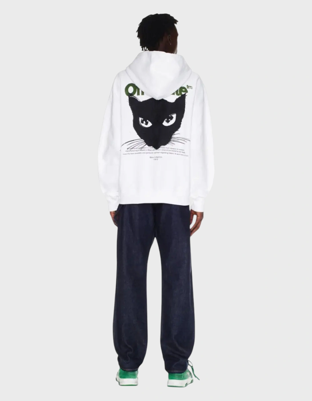 Cat Skate Hoodie White