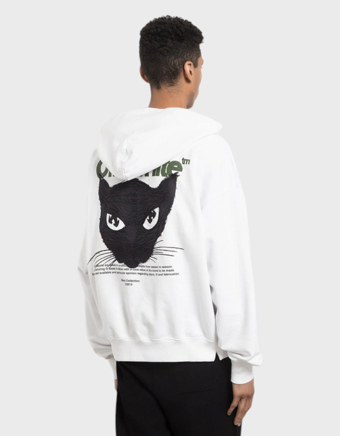 Cat Skate Hoodie White
