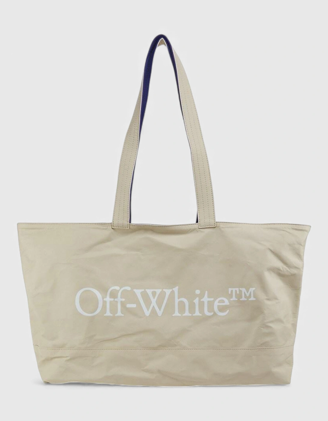 Off-White Women's Off-White Reversible Tote Bag Beige Blue - Tan