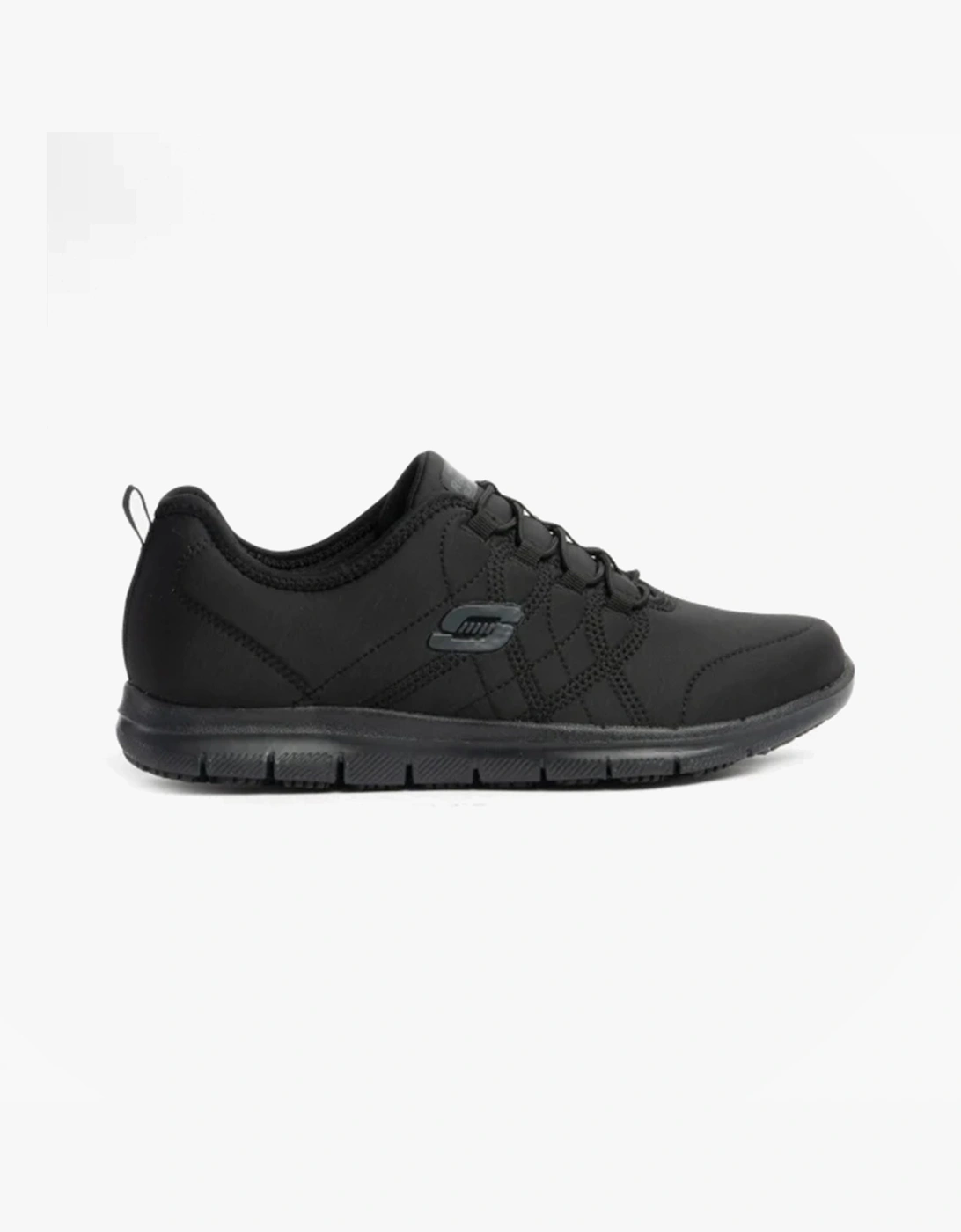 Women's Skechers Work 77211EC GHENTER - SRELT SR Womens Occupational Trainers Black - Size: 8
