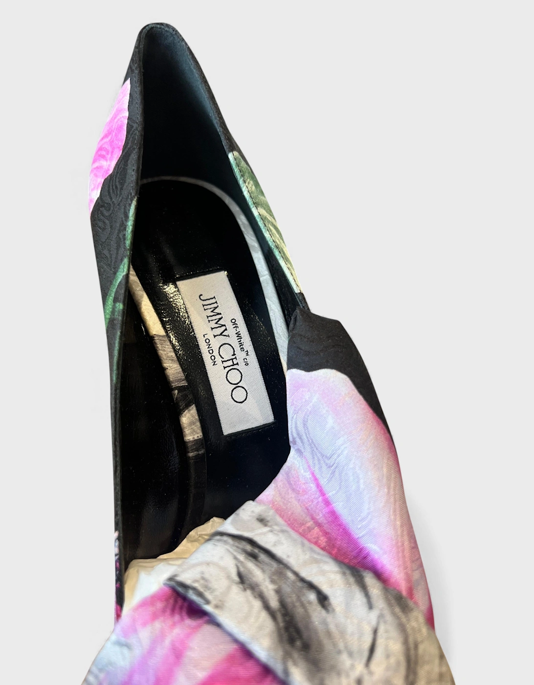 x Jimmy Choo Mary Bow Pump Floral Multi