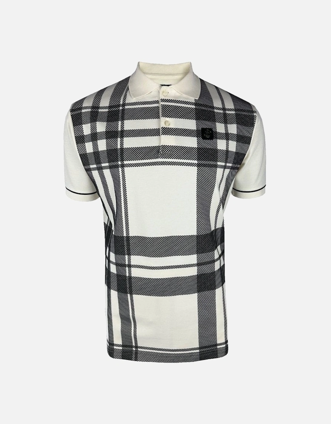 Oversize Check Panel Pique Polo TR/9041 - Ecru, 3 of 2