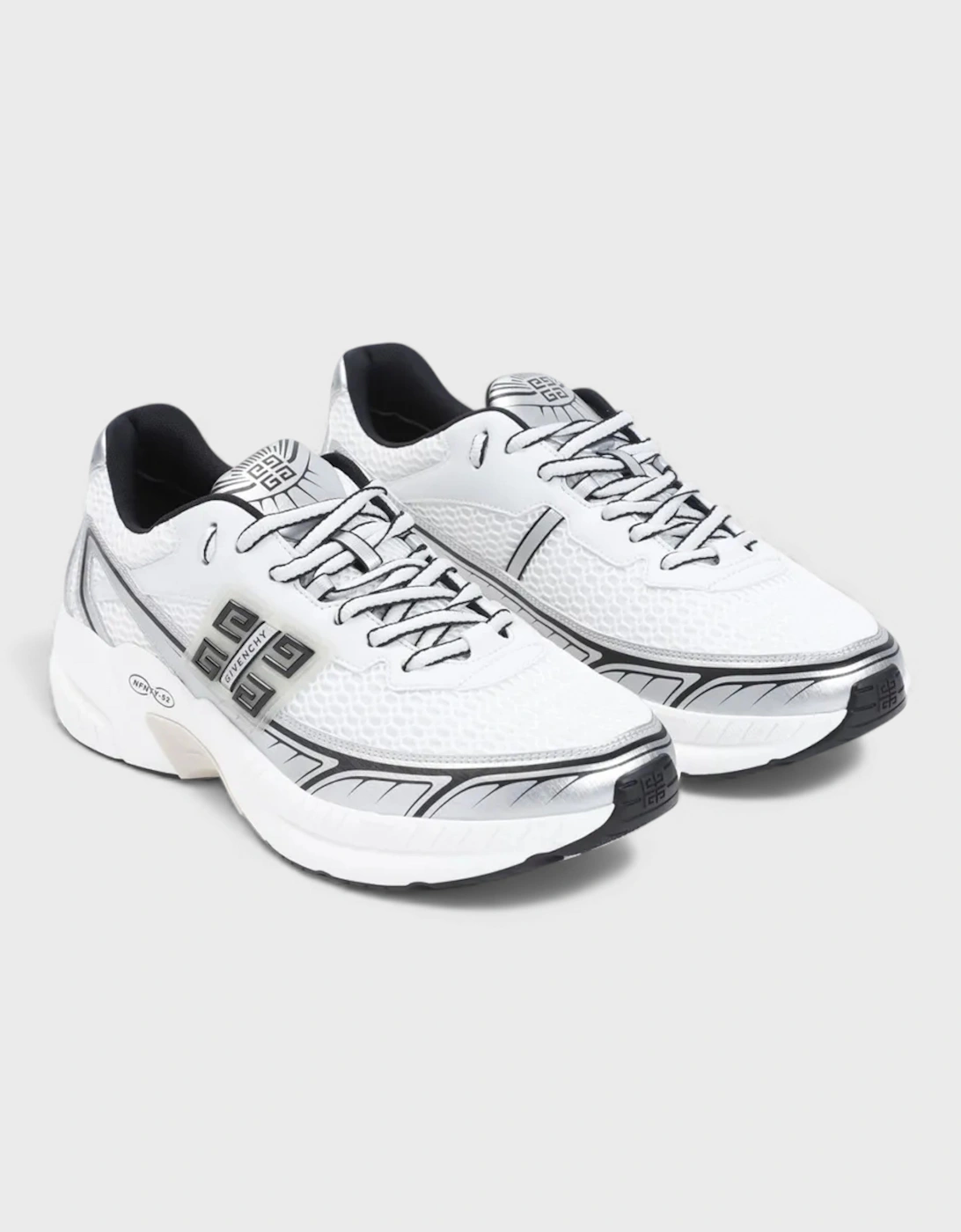 NFNTY-52 Runners White Silver Sneakers