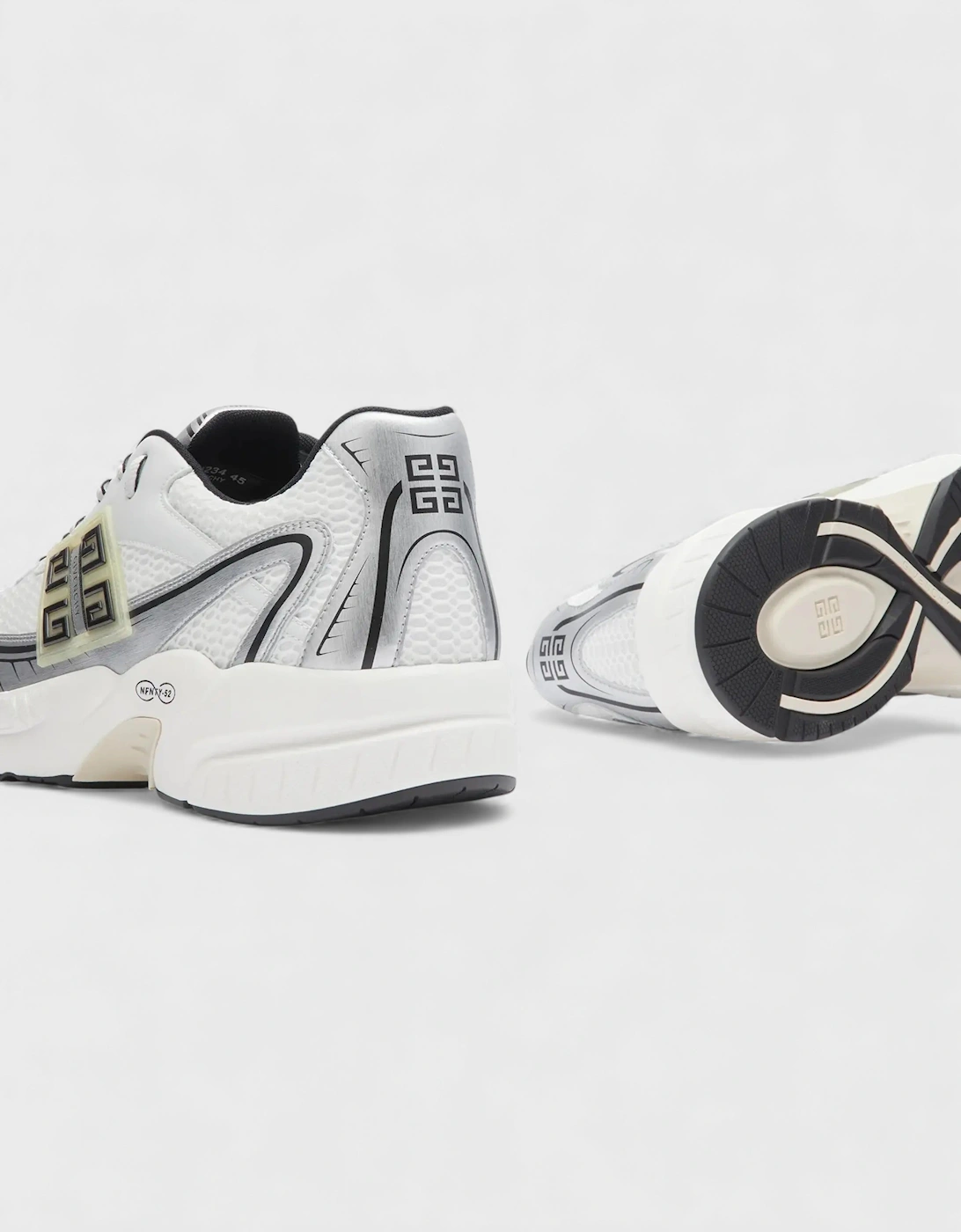 NFNTY-52 Runners White Silver Sneakers