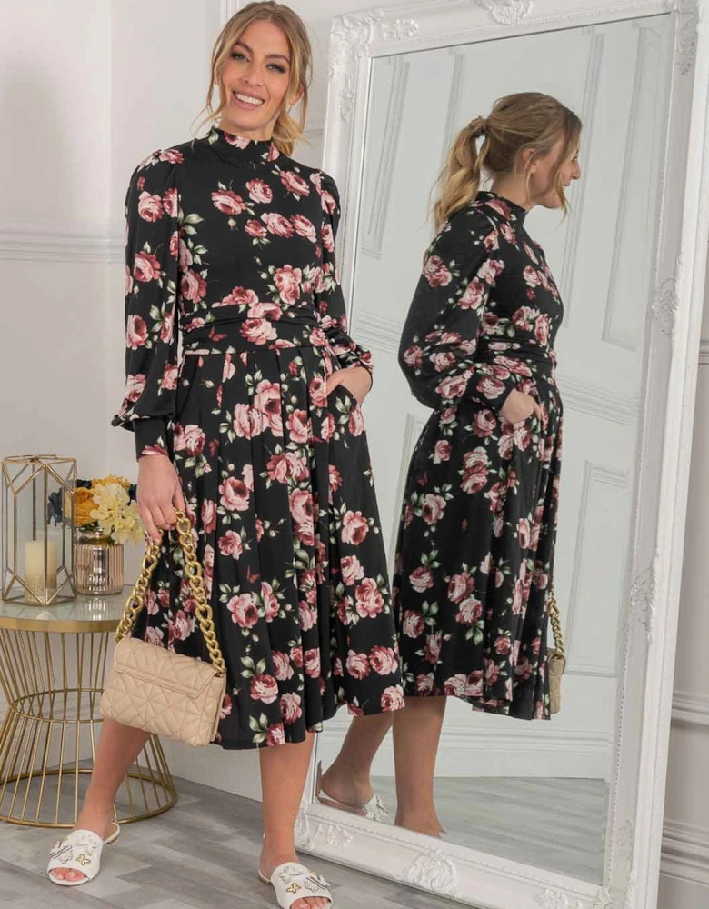 Kathryn Long Sleeve Midi Dress