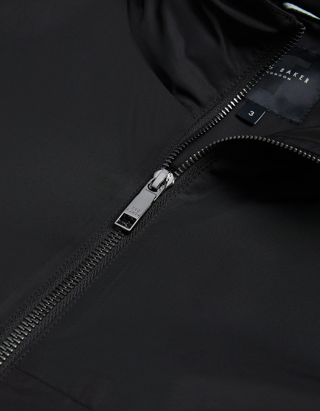 Basham Mens Nylon Sateen Hooded Jacket - Black