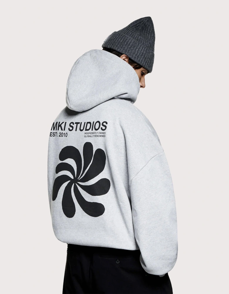 Oversized Abstract Hoodie