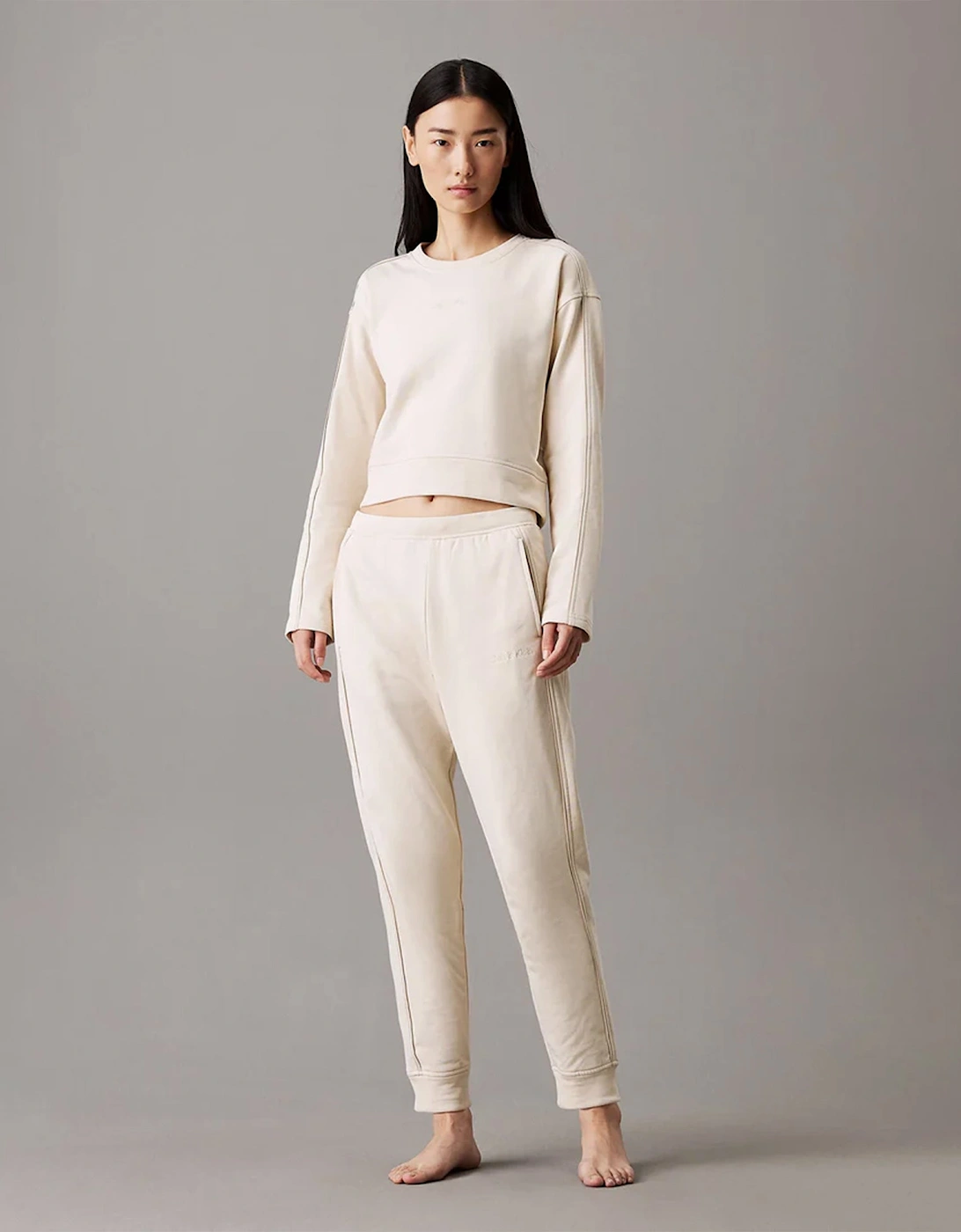 TONAL LOGO LOUNGE Womens Joggers Sandshell, 5 of 4