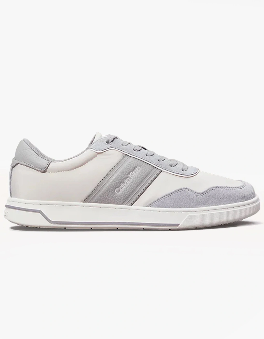 LOW TOP LACE UP MIX Mens Trainers Light Grey/Granite Road, 6 of 5