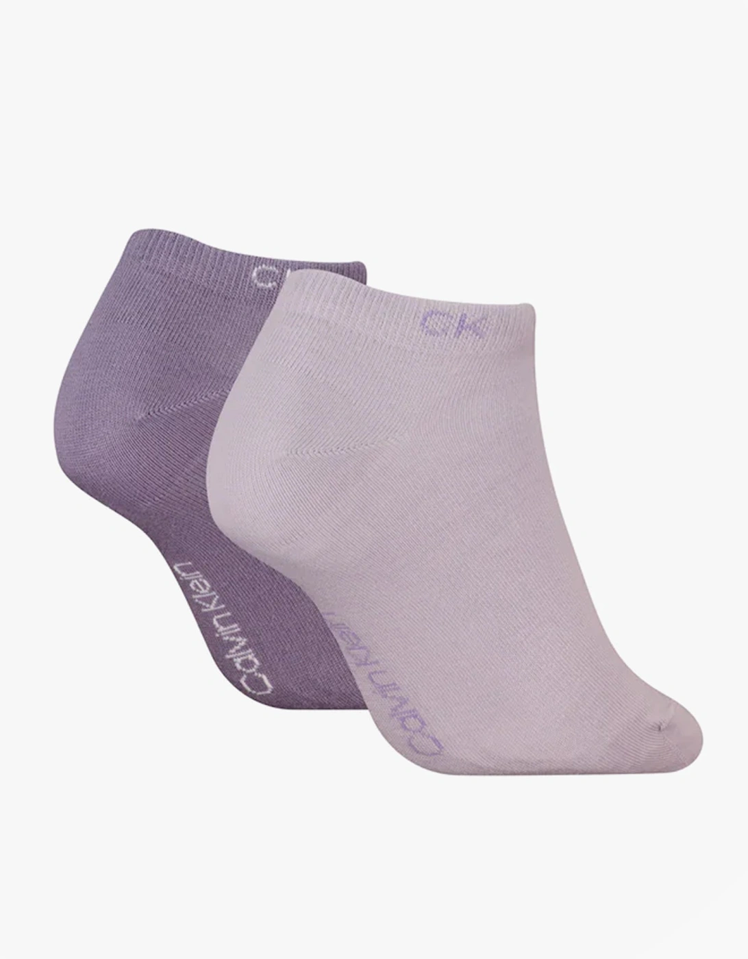 2 Pack Womens Ankle Trainer Socks Lilac Combo