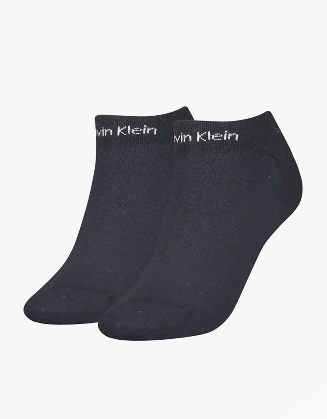 2 Pack Womens Ankle Trainer Socks Navy, 2 of 1