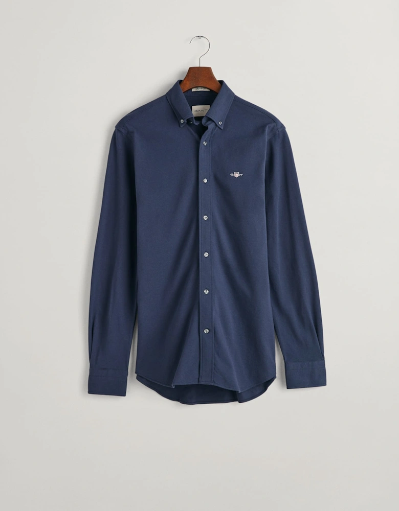 Mens Regular Jersey Pique Shirt