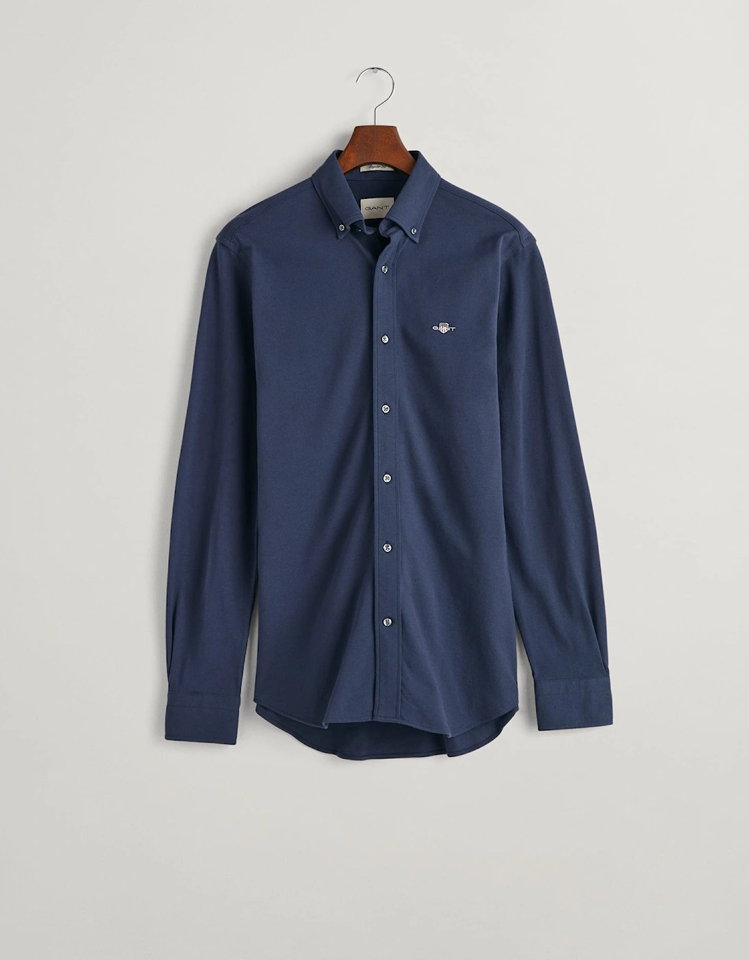 Mens Regular Jersey Pique Shirt, 3 of 2