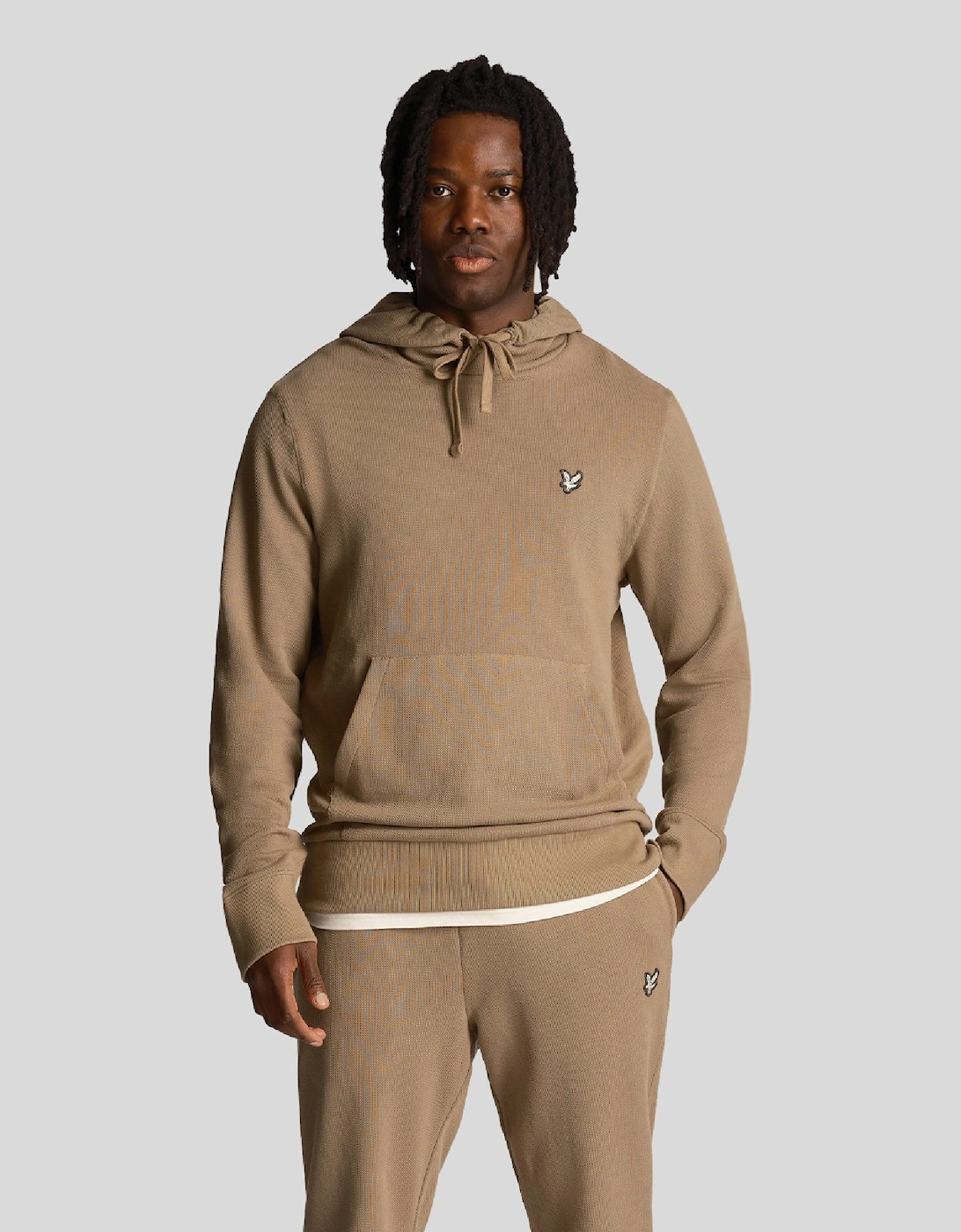 Lyle And Scott Men's Cream Loopback Utility Hoodie  40 L