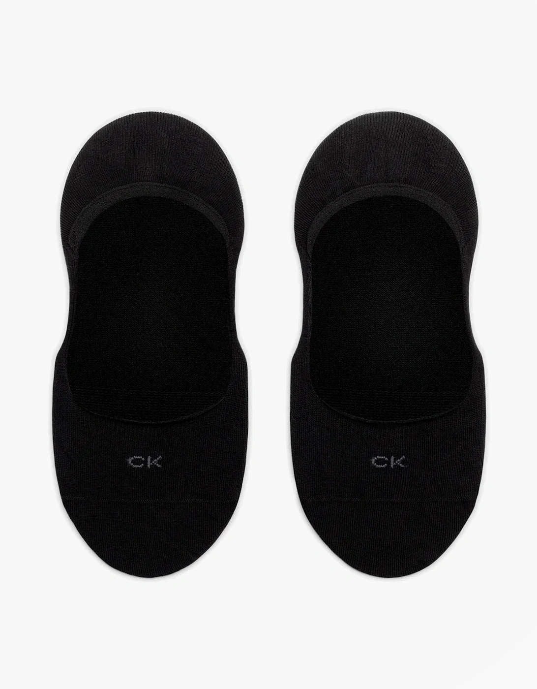 2 Pack Womens Invisible Socks Black