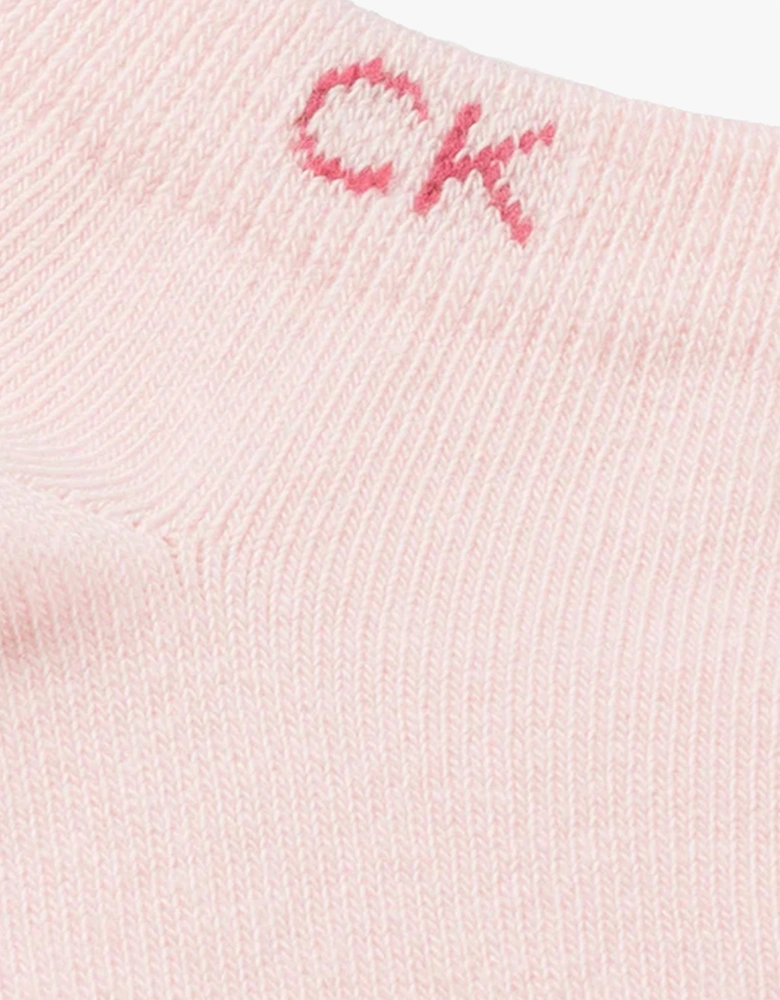 2 Pack Womens Ankle Trainer Socks Pink Combo