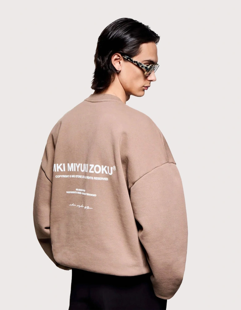 Oversized Design Studio Crewneck Sweatshirt